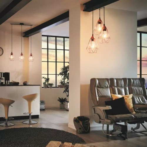 EGLO, 94196, TARBES, pendant, E27, 3X60W, IP20, copper color