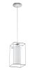 EGLO, 94377, LONCINO 1, pendant light, E27, 1X60W, IP20, transparent, white
