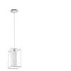 EGLO, 94377, LONCINO 1, pendant light, E27, 1X60W, IP20, transparent, white