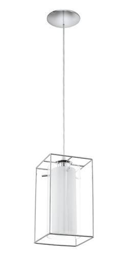 EGLO, 94377, LONCINO 1, pendant light, E27, 1X60W, IP20, transparent, white