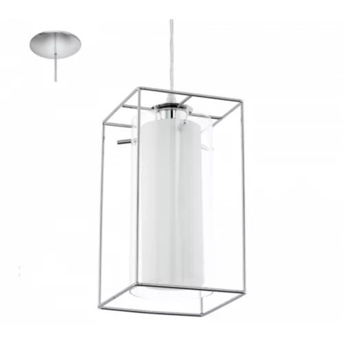 EGLO, 94377, LONCINO 1, pendant light, E27, 1X60W, IP20, transparent, white