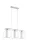 EGLO, 94378, LONCINO 1, pendant, E27, 3X60W, IP20, transparent, white