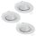EGLO, 94406, PENETO, recessed lamp, GU10, 3X4.6W, IP20