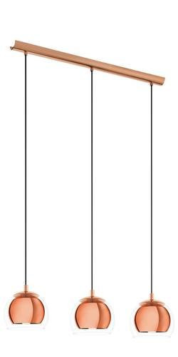 EGLO, 94591, ROCAMAR, pendant, E27, 3X40W, IP20, transparent