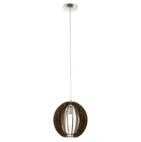 EGLO, 94635, COSSANO, pendant, E27, 1X60W, IP20, brown