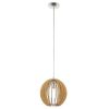 EGLO, 94764, COSSANO, pendant, E27, 1X60W, IP20, maple