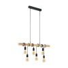 EGLO, 95499, TOWNSHEND, pendant, E27, 6X60W, IP20, brown