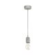 EGLO, 95522, SILVARES, pendant, E27, 1X60W, IP20, gray