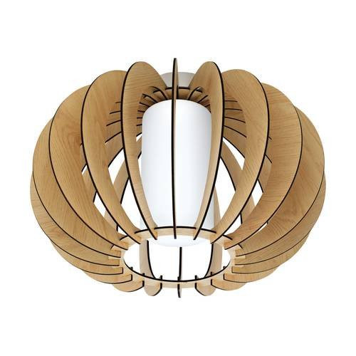 EGLO, 95597, STELLATO 1, ceiling lamp, E27, 1X60W, IP20, maple, white