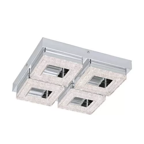 EGLO, 95657, FRADELO, ceiling lamp, 3000 K, LED, 4X3.5W, IP20, chrome, transparent