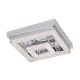 EGLO, 95659, FRADELO, ceiling lamp, 3000 K, LED, 4X2W, IP20, chrome, transparent