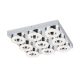 EGLO, 95665, FRADELO, ceiling lamp, 3000 K, LED, 9X4W, IP20, chrome, transparent