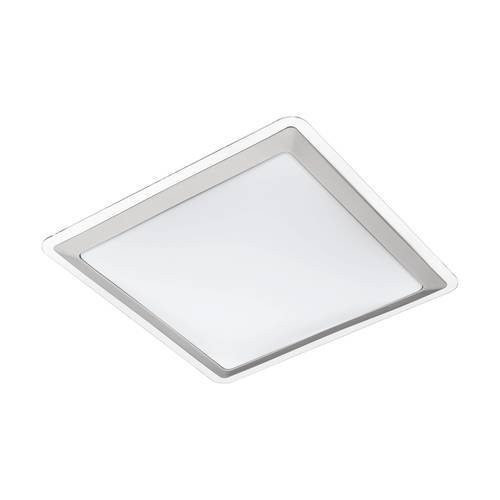 EGLO, 95679, COMPETA 1, ceiling lamp, 3000 K, LED, 21W, IP20, white, silver, transparent