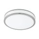 EGLO, 95682, PALERMO 2, flush ceiling lamp, 3000 K, LED, 15.6W, IP20, white, chrome