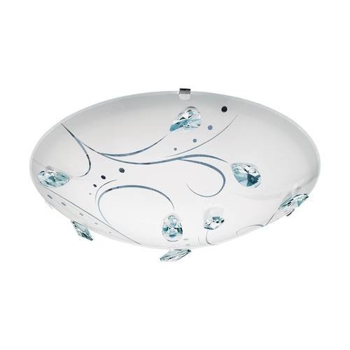 EGLO, 95689, SORRENTA 1, wall-ceiling lamp, 4000 K, LED, 3X3.8W, IP20, white, transparent