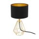 EGLO, 95788, CARLTON 2, table lamp, E14, 1X60W, IP20, black, gold