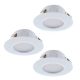 EGLO, 95821, PINEDA, recessed lamp, 3000 K, LED, 3X4.9W, IP20, IP44