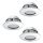 EGLO, 95822, PINEDA, recessed lamp, 3000 K, LED, 3X4.9W, IP20, IP44