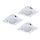 EGLO, 95844, PINEDA, recessed lamp, 3000 K, LED, 3X4.9W, IP20