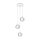 EGLO, 95913, CONESSA, pendant, GU10, 3X3W, IP20, transparent