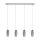 EGLO, 96344, FARSALA, pendant, G9, 4X3W, IP20, translucent black, transparent
