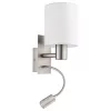 EGLO, 96477, PASTERI, wall lamp, 3000 K, E27, 1X40W, IP20, white