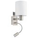 EGLO, 96477, PASTERI, wall lamp, 3000 K, E27, 1X40W, IP20, white