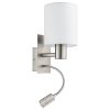 EGLO, 96477, PASTERI, wall lamp, 3000 K, E27, 1X40W, IP20, white