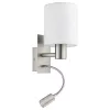 EGLO, 96477, PASTERI, wall lamp, 3000 K, E27, 1X40W, IP20, white