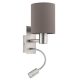 EGLO, 96481, PASTERI, wall lamp, 3000 K, E27, 1X40W, IP20, anthracite brown