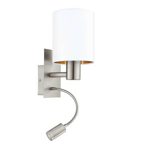 EGLO, 96484, PASTERI, wall lamp, 3000 K, E27, 1X40W, IP20, white, copper