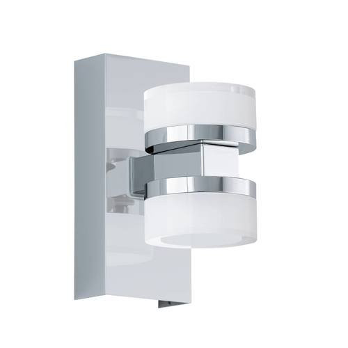 EGLO, 96541, ROMENDO 1, ceiling lamp, 3000 K, LED, 2X7.2W, Dimmable, IP44, transparent, satin.