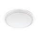 EGLO, 96818, COMPETA-C, flush ceiling lamp, 2700 K 6500 K, LED, 17W, dimmable, IP20, white, silver, transparent