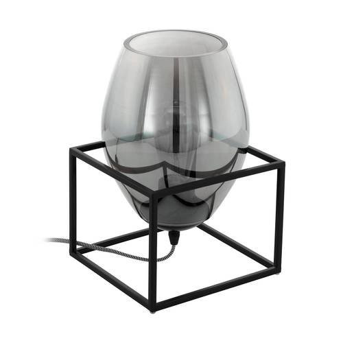 EGLO , 97209 , OLIVAL 1 , table lamp , E27 , 1X40W , IP20 , black-transparent