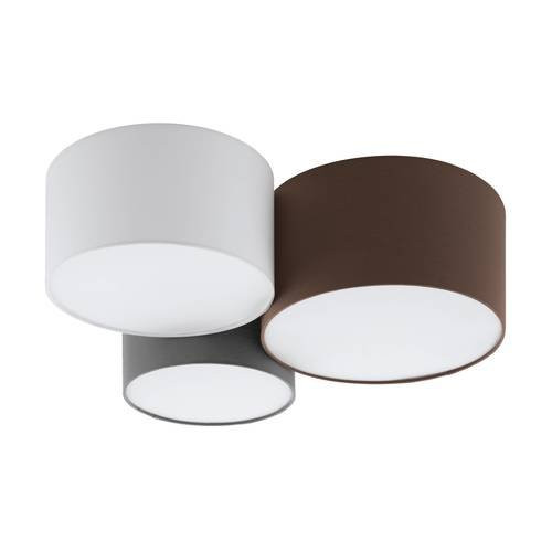 EGLO, 97479, PASTORE, ceiling lamp, E27, 3X60W, IP20, anthracite-brown, white, gray