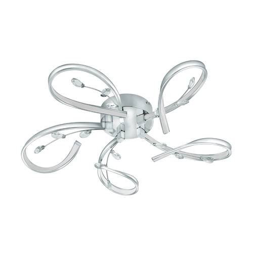 EGLO, 97487, VALLEMARE, pendant ceiling light, 3000 K, LED, 5X6.6W, IP20, white, transparent