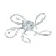 EGLO, 97487, VALLEMARE, pendant ceiling light, 3000 K, LED, 5X6.6W, IP20, white, transparent