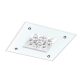 EGLO, 97498, BENALUA 1, hanging ceiling lamp, 3000 K, LED, 4X6W, Dimmable, IP20, white, transparent