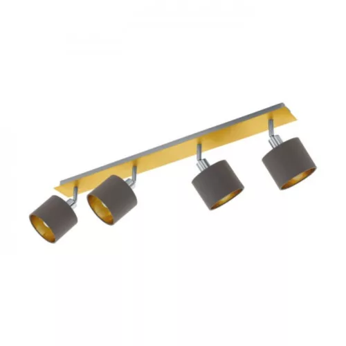 EGLO, 97539, VALBIANO, spot lamp, E14, 4X7W, IP20, cappuccino, gold