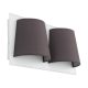 EGLO, 97625, SERRAVALLE, pendant lamp, 3000 K, LED, 2X5.4W, IP20, gray