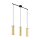 EGLO, 97652, PINTO GOLD, pendant, E27, 3X40W, IP20, transparent, gold