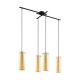 EGLO, 97653, PINTO GOLD, pendant, E27, 4X40W, IP20, transparent, gold