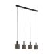 EGLO, 97685, CONCESSA 1, pendant, E27, 4X60W, IP20, cappuccino, gold