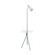 EGLO, 97772, POLICARA, floor lamp, E27, 1X10W, IP20, white, transparent