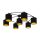 EGLO, 97895, STAITI, ceiling lamp, E27, 7X40W, IP20, black, gold