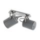EGLO, 98139, VILLABATE, spot lamp, E27, 2X10W, IP20, gray