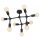 EGLO, 98318, BOCADELLA 1, ceiling lamp, E27, 9X60W, IP20