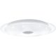 EGLO, 98324, LANCIANO 1, surface-mounted ceiling lamp, 3000 K, 4000 K, 5000 K, LED, 33W, Dimmable, IP20, white, chrome