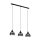 EGLO, 98384, BELESER, pendant, E27, 3X60W, IP20, black-transparent