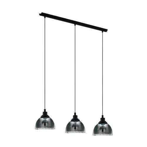 EGLO, 98384, BELESER, pendant, E27, 3X60W, IP20, black-transparent